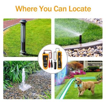 Underground Cable Locator, Wire Tracer Cable Tester for Dog Fence Cables Irrigation Control Wires