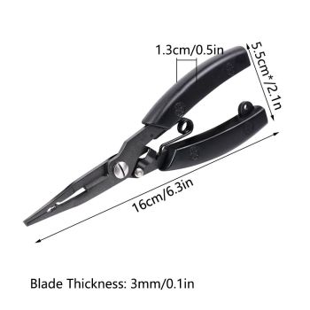 Stainless Steel Professional Multifunctional Fish Plier,Portable Fishing Multitool Pliers for aficionado of fishing, and even a green-hand starter（primary colors）