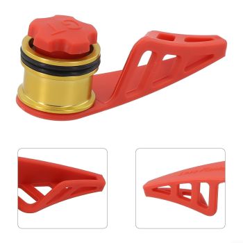 Bobbin Knotter Knot Machine Heavy Knot Assist Knotting Machine Fishing Tool Winder Fishing Bobbin KNOTTER Fishing LINE   For 0.3-3.0 PE line(red)