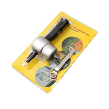 Double Head Metal Sheet Nibbler Cutter Hole Saw Drill Attachment Package（24*14*6cm)
