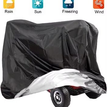 Mobility Scooter Cover,Waterproof Wheelchair Cover for Storage,Mobility Scooter Accessories for All-Weather Outdoor Protection Dust Covers - 55"x 26" x 36" (L x W x H)