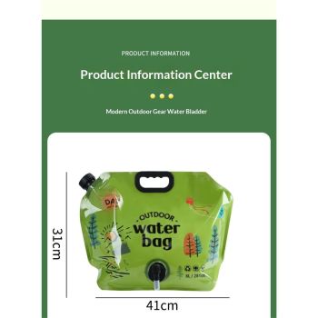 2pcs Camping Water Jug 2.1 Gallon CollapsibleWater Container Portable Water Bag for TravelOutdoor Hiking BPA Free Lightweight (Green ）