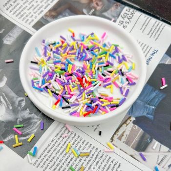 500g Resin Fake Sprinkles Fake Candy Sprinkles Clay Sprinkles Polymer Sprinkles Polymer Clay Slices for Nail Art DIY Phone Case Crafts (Mixed color)