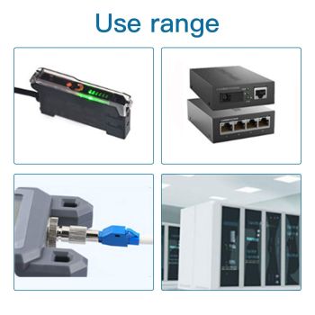 5Pcs Visual Fault Locator Fiber Adapter, Fiber Optic Connector, Single Mode 9/125um FC Male to LC Female Hybrid Optical Fiber Convertor Adapter