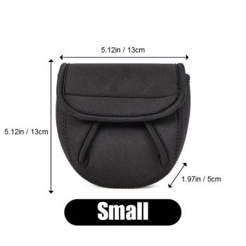 3pcs Spinning Reel Cover Storage Baitcasting Trolling Fishing Reel Protective Case Pouch Sleeve Gloves Fishing Bags  (S Fits:1000 2000 Spining Reel)