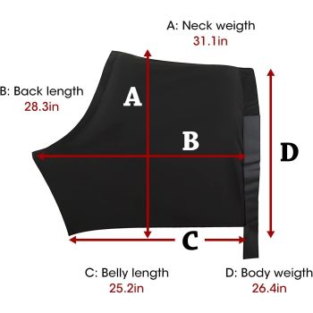 Horse Shoulder Guard, High Elastic Spandex Fabric Horse Vest - Anti-Rub Bib -Comfort Stretch Horse Shoulder Guard  Black