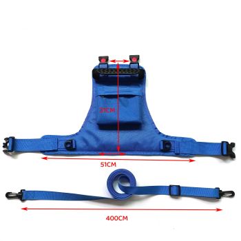 Kids Ski Training Harness with Backpack, Adjustable Strap & Lift Handle for Beginners Boy and Girl blue