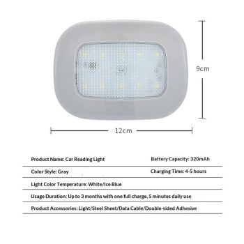 Car LED Lights Interior Battery Powered,USB Charging 10LED Small Wireless Dome Light Inside,RV Camper Shell Ceiling Roof Lights,Trunk Light