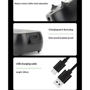 USB Aquarium Air Pump Rechargeable Aerator for Bait Bucket, Portable Battery Powered Air Pump for Aquarium, Fish Tank Air Pump for Outdoor Fishing, Power Outage & Emergency