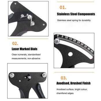 Bicycle Spoke Tension Meter Measuring Tool Aluminum Alloy Bicycle Wheel Repair Tool Spoke Wire Tension Adjustment Tool for Cycling Wheel Spokes Check or Correction（19.5*11.5cm)