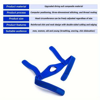 Chin Strap - Anti Snoring Chin Strap for Users, Chin Strap Effective Snore Stopper Anti Snore Devices Chin Strap
