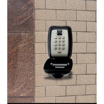 Key Lock Box for Outside, Sturdy Waterproof Wall Mount Lock Box for House Key, 12-Digit Combination Resettable Large Capacity Security Lockbox for Home, Garage, Office, Warehouse