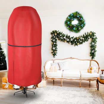 Upright Christmas Tree Storage Bag,Oxford Fabric Tear Resistant Adjustable Christmas Tree Storage Bag for 9 FT Assembled Trees（Excluding Christmas tree）