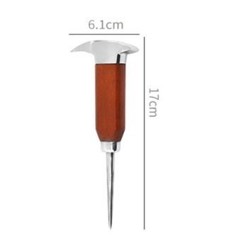 Ice Pick Stainless Steel, Ice Picks for Breaking Ice, Ice Pick with Wood Handle, Ice Picks for Kitchen, Bars, Bartender, Best Ice Carving Tools (short)