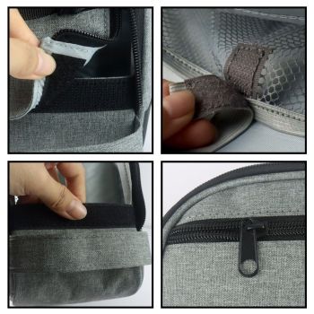 Travel Bag Compatible, Portable Equipment & Supplies Carrying Bag, Compact Organizer Storage Bag with Compartments,Grey(Bag Only)