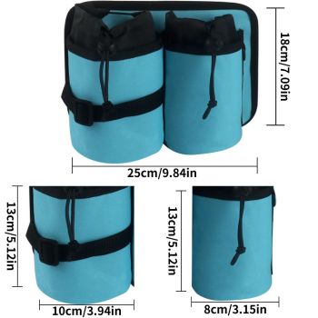 Luggage Travel Cup Holder Attachment. Hands-Free Drink Carrier for Coffee Mugs & Tumblers, Fits Suitcase & Roll-On Handles. Must-Pack Travel Accessory, Gift for Flight Attendants & Travelers