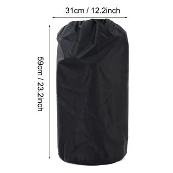 Propane Tank Cover for Cylinders - for Outdoor and Indoor Use, with Waterproof Coating Protective Propane Tank Cover Sun Protect (black,oniy bag)