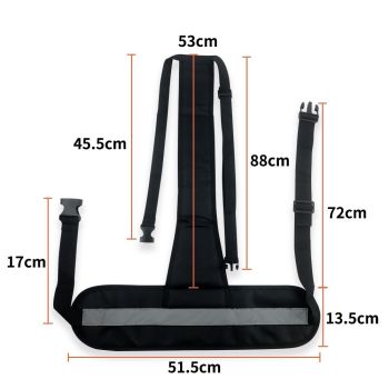 Wheelchair Safety Belt,T-Shape Chair Waist Lap Strap Prevent Tilting or Falling,Patients Safety Harness Fixed Elderly Belt with Easy Release Buckles for Patient,Elderly & Disabled (Black)