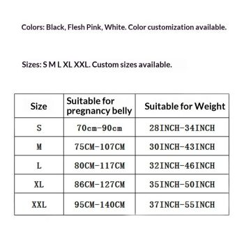 Pregnancy Belly Band, Shoulder Strap Belly Support Brace, Pregnancy Support Belt, Lightweight Abdominal Binder, for Abdomen, Black, Large（L）