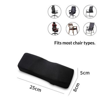 Chair armrest Cushions Elbow Pillow Pressure Relief armrest Pads 2-Piece Set of Office Chair armrest Gaming Chair armrest（black）