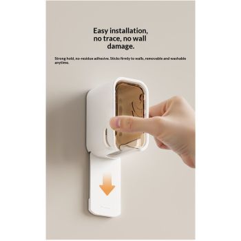 Toothbrush Holders for Bathroom【Innovation Single Slot Design】 4PCS Toothbrush Holder Wall Mounted with Cover for Shower, Single Toothbrush Dispenser Storage Organizer for Family & Travel