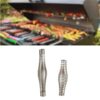 5 Pcs BBQ Spring Handle Smoker Parts Heavy Duty Barbecue Smoker, Grill, Stove, Pit Accessories (11cm)