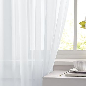 Linen Sheer Curtains for Bedroom, Beige Curtains 84 inches Long for Living Room, Natural Flax Blend Window Draperies for Farmhouse Curtain, Rod Pocket 2 Panels