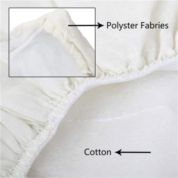 Machine washable household sofa armrests, chair covers, elastic sofa armrests, chair covers (2-piece set of armrests, Lingge white)
