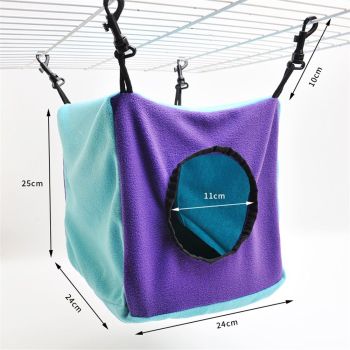 Small Animals Cube Hammock for Ferret, Rat, Chinchilla, Squirrel, Guinea Pig Cage Hanging Warm Hideout Bed