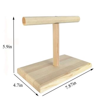 Small Bird Perch,Bird Play Stand,Portable Training Parrot Playstand, Bird Cage Toys for Cockatiels Conures Parakeet Finch Lovebirds