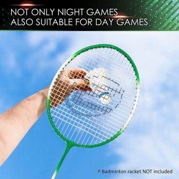 Badminton  10pcs - Lighting Glow in The Dark Night，Badminton Shuttlecocks, Indoor Outdoor Sport Ball Training Exercise Gym Fitness Game，Two types of lights, green light and red light