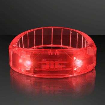 LED Fashion Light Up Bracelets,Blue Fashion Light Up Bracelet,Concert luminous wristband interactive fluorescent wristband,Red and Blue，10pcs，Contains battery