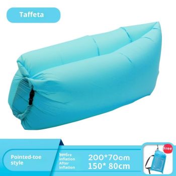 Inflatable Sun Lounger, Air Sofa, Hammock, Portable, Waterproof and Leak-Proof, Ideal for Backyard, Beach, Travel, Camping, Picnics and Music Festivals（sky blue）