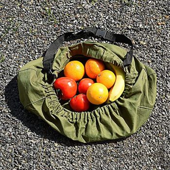 Harvest & Weeding Waist Apron with Pockets | Berry Picker/Garden Apron/Foraging Bag for Harvest - Vegetables, Fruits