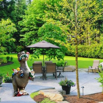 Garden Gnomes Statues Yard Decorations Outdoor Garden Decor, Dinosaur Gnomes Garden Statues, Patio, Lawn Ornament, Gardening Gifts for Women for Housewarming