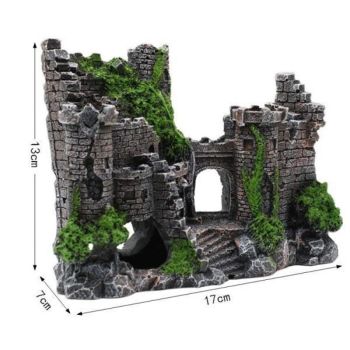 Aquarium Decorations- Castle Fish Tank Decorations for Aquatic Pets to Breed Play and Rest Fish Decorations for Tank