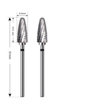 Die Grinder Bits Tungsten Double Cut Burr Bits  for Die Grinder Kits Metal Grinding Drilling Polishing (2pcs XC Extra Coarse Grinding Degree)