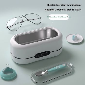 Ultrasonic Jewelry Cleaner, 48KHz Ultrasonic Cleaner Machine for Jewelry, Eyeglasses, Rings, Watch Strap, Dentures- Dual Cleaning Modes, 304 Stainless Steel Tank