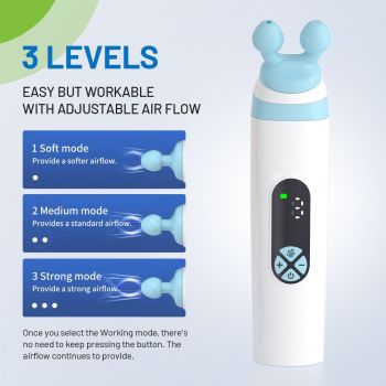 Eustachian Tube Ear Pressure Relief Device | Unclog Ears, Balance Pressure & Relieve Tinnitus | Ear Care for Travel, Diving & Swimming（15*3.5*3.5 cm）