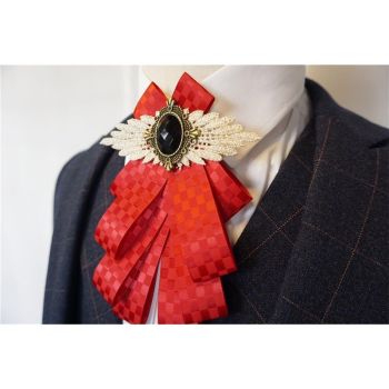 Dangle Wedding Party Bow Tie Women/Men Ribbon Pre Tied Neck Tie Adustable, Tied Bow Tie Luxury Decorative Suit
