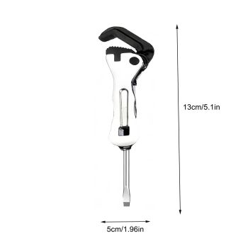 Micro Stubby Self-Adjusting Wrench, Ergonomic Short Handle Design Micro Stubby Wrench - Self Adjusting Pipe Vise Tool,