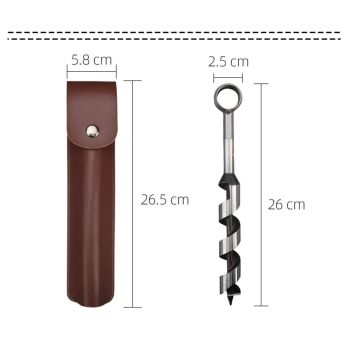 Hand Auger Wrench for Easy Wood Drilling - Settlers Wrench and Bushcraft Tools Perfect for Camping and Woodworking Tasks-