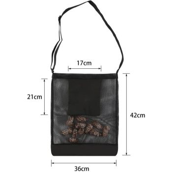 Mushroom Foraging Bag - Foraging Kit , Adjustable Shoulder Strap, Mushroom Basket with Smartphone Pocket - Mushroom Hunting Bag,(black)