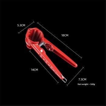 Nut Cracker Tool, Nutcracker Tool for All Nut Walnut Plier with Non-Slip Handle Red Pecan Nut Cracker Tool Multifunction Sheller Opener for Melon Seeds Walnut Chestnut