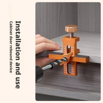 2-in-1 Cabinet Door Mounting Jig, Adjustable Cabinet Door Installation Positioner, Cabinet Door Positioning Tool Jig for Installing Frameless or Face Frame Cabinet Doors