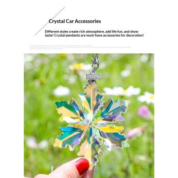 Annual Edition Christmas Snowflake Ornament,Crystal Christmas Ornaments 2025,Crystal Ornament for Christma Tree,Beautiful Ornaments for Women Girls