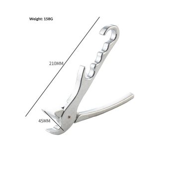Pan Gripper, Premium Pizza Pan Gripper Aluminium Alloy, Heavy Duty Pizza Pan Tongs Stone Pot Clamp for Lifting Hot Plate, Bowl, Plate, Tray with Food Out from Microwave,