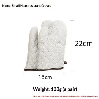 Cotton Oven a pair , High Heat Resistant Microwave Gloves, Kitchen Mitts for Baking,Cooking, BBQ, Small