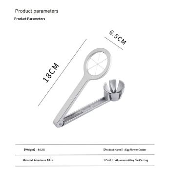 Best Utensils Stainless Steel Egg Slicer Wedger Cutter, Divides Hard Boiled Eggs Into 6 Equal Segments In One Action