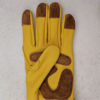 Long Gardening Gloves for Women Thorn Proof,Rose Pruning Cowhide Leather Garden Gloves for Cactus, Rose and Blackberry (L)